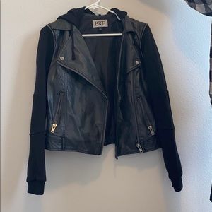 BKE Leather Hoodie